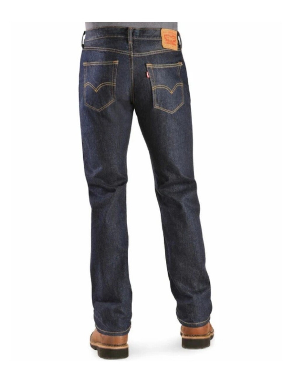 Levi's 505 Men's Dark Blue Denim Jeans - Classic Straight Fit 40 X 34 Casual